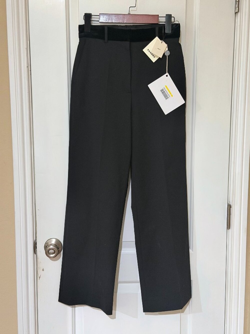 Sandro Casual Pants, Black Color, Size 2